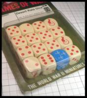 Dice : Dice - Game Dice - Flames of War Desert Rats Dice DD005 by Battlefront Minatures - JA Collection Mar 2024